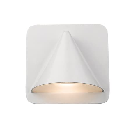 Z-Lite Obelisk 1 Light Outdoor Wall Sconce, White & Sand-blast glass 578WH-LED